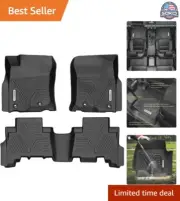 Black Floor Liners for Toyota 4Runner & Lexus GX460 - Custom Fit, Non-Slip