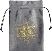 Eye-Catching Tarot Cards Drawstring Pouch | Tarot Card Bag | Velvet Pouch for Tarot | Jewelry Storage Bag for Storage of Tarot Cards and Everyday Use, Multicolor, Refer to description, Unisex