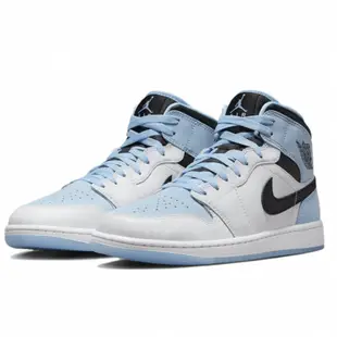 NIKE 男 AIR JORDAN 1 MID SE 復古籃球鞋 經典 復古 冰藍 中筒 冰藍 DV1308104