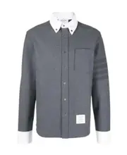 cotton long-sleeved shirt 2,3,4,5 medium gray