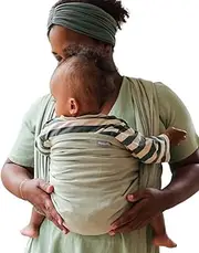 Hoppediz Woven Baby Sling Wrap from Birth 100% Cotton Elba 5.40m