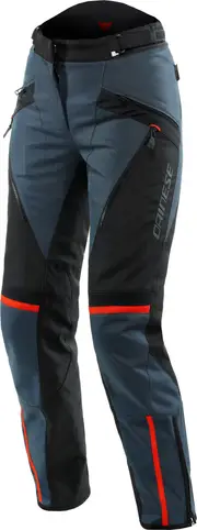 Dainese Tempest 3 D-Dry, textile pants waterproof women , color: Dark Grey/Black/Red , size: 38