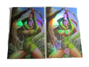 2X CVR FOIL M HOUSE COMICS PEYTON BLUE ROBIN HOOD VAR CVR ALFRET LE EST 9.8+ C73