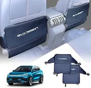 X-CAR Car Seat Back Protectors Anti-Kick Mats PU Leather Cover Set of 2 for BYD Atto 3 2022-2025