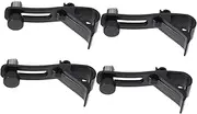 HONMEET 4Pcs Shockproof Microphone Clips Drum Rim Mic Holder for Convenient Recording Suitable for Drums Percussion Instruments Durable Microphone Support Tool