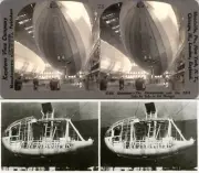 24 Stereoviews Airship Graf Zeppelin Los Angeles ZR3 LZ 126 Luftschiff im Bau