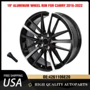 For 2018 2019 2020 2021 2022 Toyota Camry 19” Wheel Rim Machined Black 19x8 19" (for: Toyota)