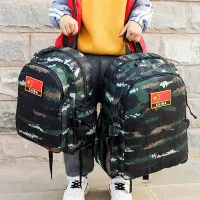 在飛比找Yahoo!奇摩拍賣優惠-夏令營拓展幼兒園小學生雙肩學生背包人防戰備應急迷彩兒童背包