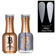 Billionaire Diamond Gel Polish UV LED & Nail Lacquer Duo 001 Disco Time 15ml