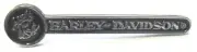 14045 HARLEY DAVIDSON PIN BADGE MADE IN THE USA BLACK & SILVER LONG MOTORCYCLE