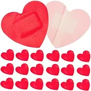 Generic 25pcs Large Heart Shaped Adhesive Bandages Water Resistant First Aid Patch For Outdoor Travel