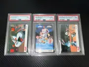 1997 MEIJI SPACE JAM PHONE CARD - MICHAEL JORDAN & TUNE SQUAD - PSA 10 (POP 1)