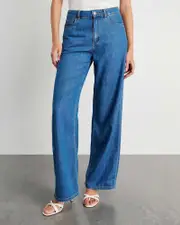 [Jag] Jag Women's Loe Mid Rise Straight Jeans In Blue Vintage Size 27/9 27/9 Blue