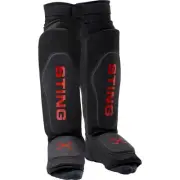 Sting Armaplus EVA Black/Red Shin & Instep Protectors