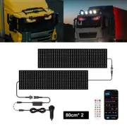 LED APP bluetooth Programmable RGB Car Flexible Sign Message Display Soft Screen