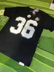 Men's Vintage Majestic Steelers 36 Jerome Bettis HoF Canton T Shirt Sz Medium