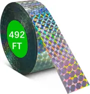 [492FT] Effective Birds Scare Ribbon, Reflective Flash Reflectors to Keep Pigeon