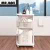 【Mr.Box】雙向取物洗衣分類收納籃-三層(附輪)