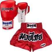 NEW Boon Competition Classic Red/White Shorts & Gloves