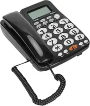 Corded Phone with Speakerphone, Extra Large Tilt Display Large Buttons Desktop Telephone for Landline, Front Desk Home Office Hotel with Caller ID Display Adjustable Sound