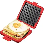 Microwave Toastie Maker Microwavable Sandwich Toasted Waffle Machine Easy Snacks