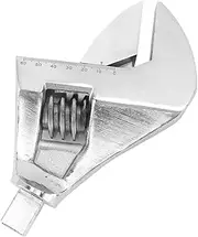 Large Opening Adjustable Wrench Spanner Head, Chromiums Vanadiums Steel Spanner Head, Wrench Exchange Head, 14x18mm Square Port, Replacement for Wrench Head (0‑57mm / 0‑2.2in)