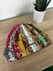 Authentic Supreme FW23 Hat Skully Supreme Hand Tied Beanie Multicolor