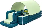 YUEWO Inflatable Swimming Pool with Canopy Above Ground Portable Pool for Adults Blow Up Pool for Family Garden Backyard (Green,3m/3Layers)