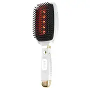 White Advanced 3 In 1 Scalp Hair Care Massage Comb Red Light Therapy Ems Microcurrent Vibration Other Massage