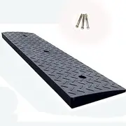DIBAKO Threshold Ramp Portable Driveway Curb Ramps, Kerb Ramp Rubber Driveway Ramp Non-Slip Surface, 4 Inch 5 Inch High Curbside Bridge Ramps for Loading Dock Garage Sidewalk (Size : 100 * 25 * 4cm)