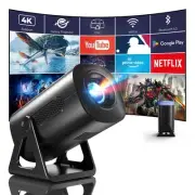 Mini Projector, 4K 1080P Support projector with wifi and bluetooth, 270°Adjus...