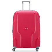 Delsey Clavel 76 cm 4-Wheel Expandable Suitcase - Magenta (Recycled Material)