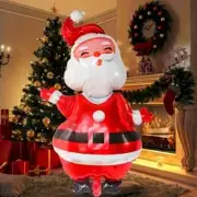 Christmas Decoration 27x46" Jumbo Santa Claus Foil Balloon with Curling Ribbon