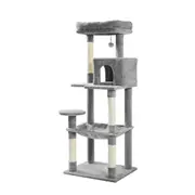 Cat Tree Tower Scratching Post Scratcher Cats Condo House Bed Toys - 143cm Grey