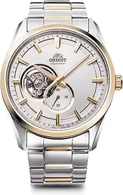 RN-AR0006S Men's Automatic Watch, Contemporary Semi-Skeleton Mechanical Automatic, Open Heart, white, Watch Orient, Mechanical