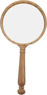 ERINGOGO Elegant Vintage Grain Handheld Magnifying Glass Portable Magnifier for Reading Scientific Observation Map Navigation Lightweight Design for Comfort and Clarity
