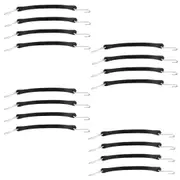 15" Rubber Straps EPDM Tie Down Tarp Cords, 16pcs, Inch with S Hooks Downs Bungee Luggage Trailer Cargo Industrial Securing Canvas Cord Tie-Downs