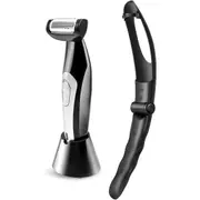 USB Foldable Back Shaver with 2 Heads - Smooth, Easy, Hassle-Free Grooming