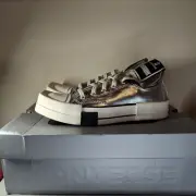 NEW Rick Owens Drkshdw x Converse TurboDRK Chuck 70 Low-Top Sneaker Women's 7