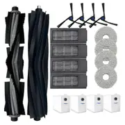 Main Side Brush, HEPA Filters, Mop Pads, Dust Bags for Deebot X2 Omni Vacuum
