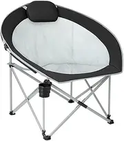 Camping Chair Camping Chairs Folding Chairs Folding Camping Chair Heavy Duty Lightweight Portable Outdoor Chair for Garden Picnic Festival Beach Fishing Folding Chair Camp Chair Moon Chair
