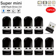 10 Pack Mini USB 2.0 Flash Drive Memory Stick 64GB 32GB 16GB Thumb Drive Storage