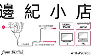 ATH-AVC200 日本鐵三角 密閉式耳罩式耳機 (鐵三角公司貨) ATH-T200新版