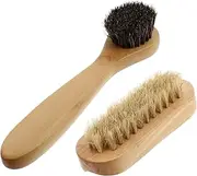 Minkissy Portable Nail Brush Set 2pcs Hand Cleaning Brush Wooden Bristles for Scrubbing