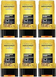 6x L'Oreal Paris Men Expert Invincible Sport Shower Gel 300ml
