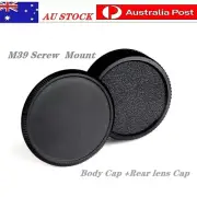 M39 Screw Mount Body Cap + Rear Lens Cap For M39