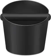 Yolococa Espresso Coffee Knock Box Container for Coffee Grounds Black