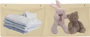 Wall Stuffed Animal Storage, Large 2-Pocket Toy Net, Laundry Hamper Wall Mount, No Drilling Wall Stuffed Animal Organization for Home Studio