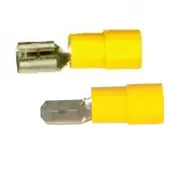 [Jaycar] Spade Terminal 100pcs (Yellow) - Male