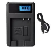 Battery Charger for Panasonic Lumix DMC-TZ7, DMC-TZ8, DMC-TZ18 Digital Camera